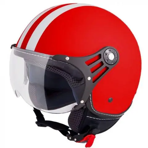 De Bestudeer Haas VINZ Fashionhelm - Rood Streep
