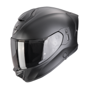 Scorpion EXO 530 AIR Solid mat zwart integraalhelm scooterhelm motorhelm zonnevizier vooraanzicht