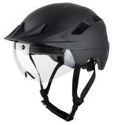 VINZ Danube Speed Pedelec Helm / Snorscooter & Ebike helm / Fietshelm - NTA 8776 - Incl. 2 Verwisselbare Vizieren - Mat Zwart