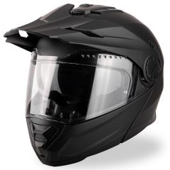 VINZ Prado Enduro helm / Systeemhelm - Mat Zwart