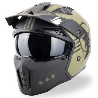 VINZ Shikoku Streetfighter Helm - Groen (tweede kansje)