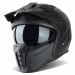 VINZ Kioto Streetfighter helm - Mat Zwart (tweede kansje)