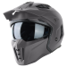 VINZ Kioto Streetfighter helm - Titanium (tweede kansje)