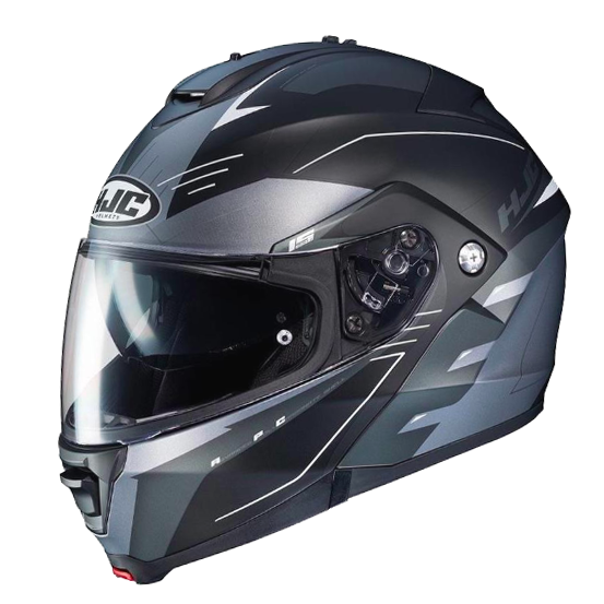 HJC Systeemhelm IS Max II Cormi Zwart Wit Grijs | HJC IS Max II Systeemhelm Motorhelm Wit Maat S