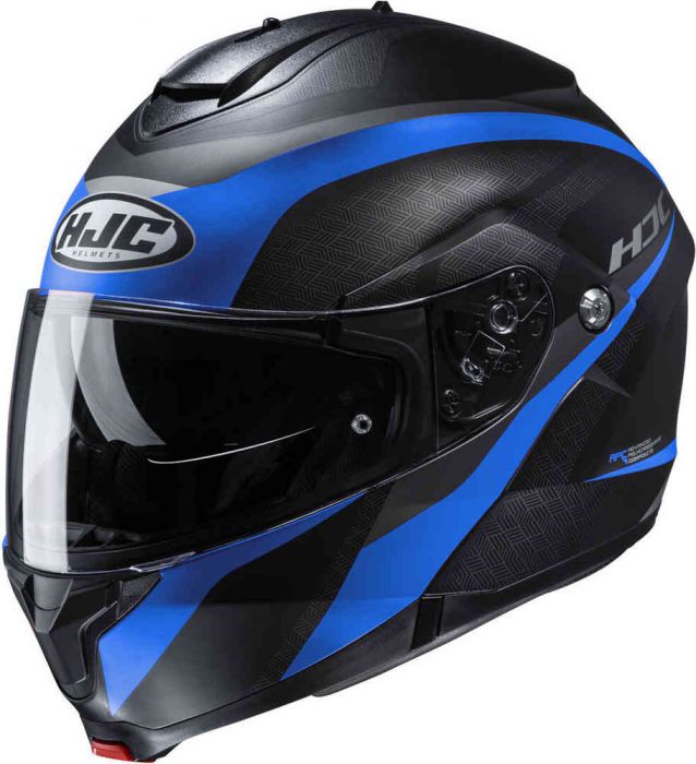 helm blauw