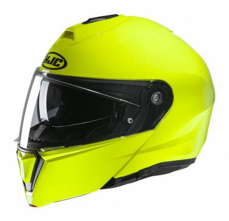 HJC I90 Solid - Fluor Geel