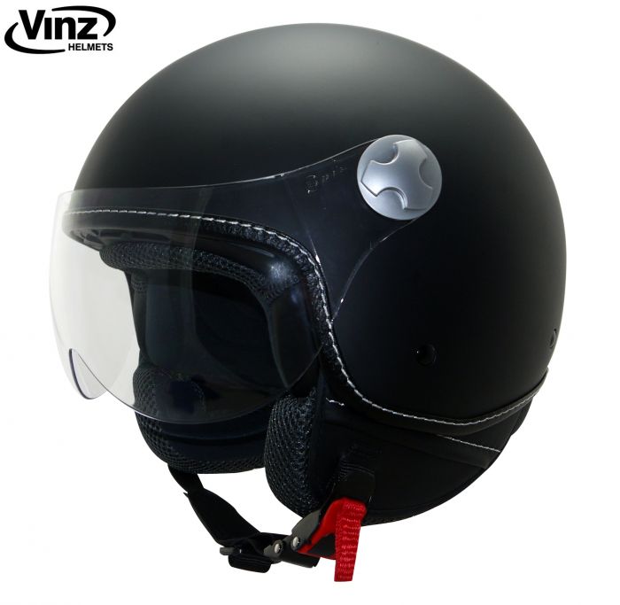 VINZ Fashionhelm – Mat Zwart