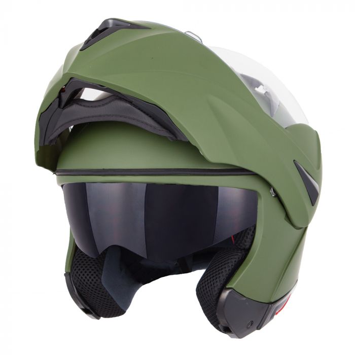 VINZ Lombard Systeemhelm - Army Green