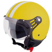 VINZ Fashionhelm - Geel Streep